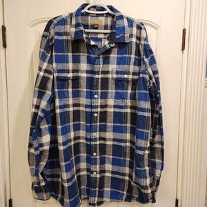 Lumber Jack Look Sonoma Big Mens Flannel Shirt 2XLT  Button Long Sleeve